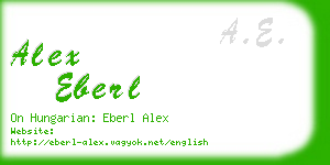 alex eberl business card
